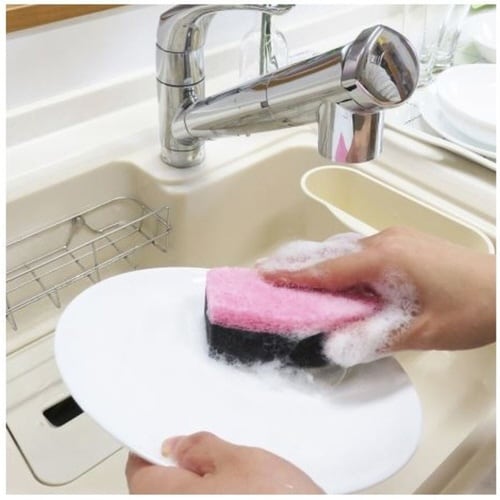 キッチンスポンジ シルキータッチクリーナー ピンク
