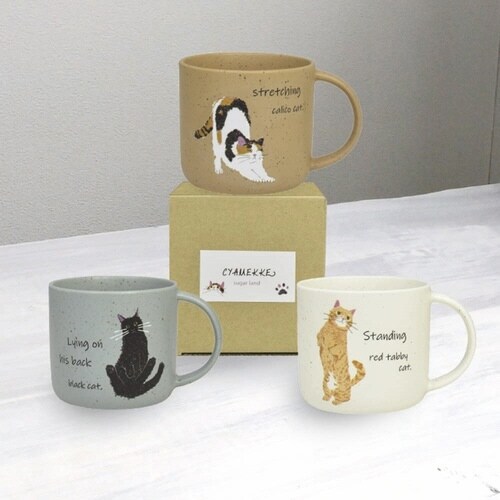 マグカップ 300ml CYAMEKKE 茶トラ