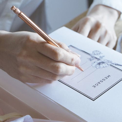 ドライフラワー メッセージブーケ L ベージュ