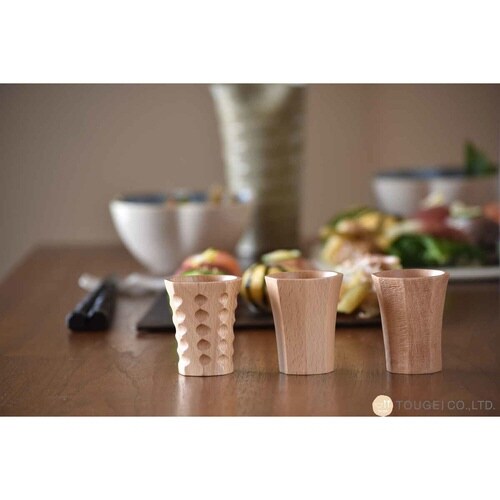 おちょこ 30ml 酒器 木製 削