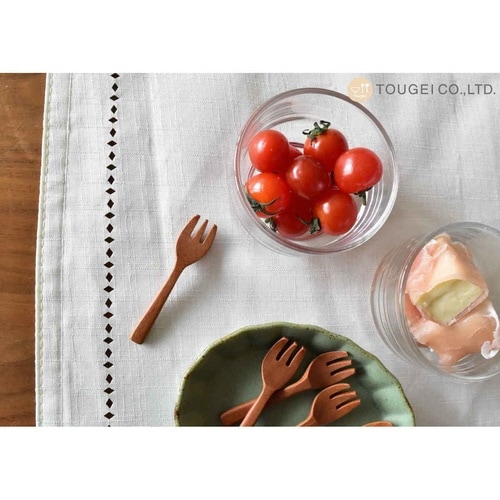 フォーク 7cm ナチュレ ミニフォーク 木製