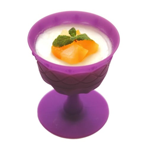 マフィン型 2個入り 6.5cm パープル