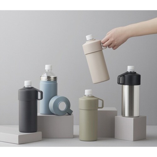 ペットボトルクーラー 保冷 保温 ベージュ