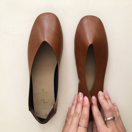 携帯スリッパ レ プリエ キャメルブラウン L