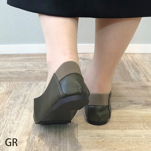 携帯スリッパ レ プリエ オリーブグリーン L