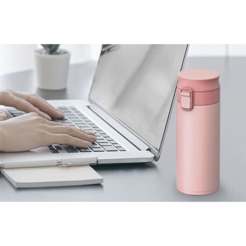 水筒 350ml パッキン一体栓 ピンク