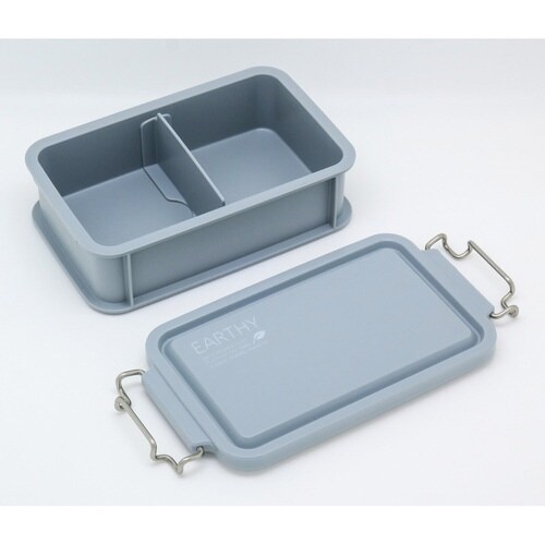 弁当箱 1段 600ml 抗菌 グレー