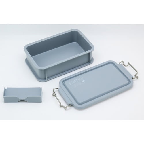 弁当箱 1段 600ml 抗菌 グレー