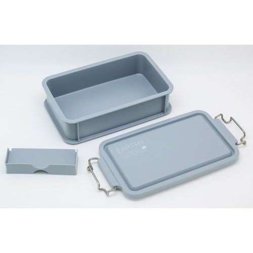 弁当箱 1段 750ml 抗菌 グレー