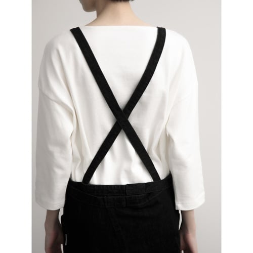 エプロン 綿100% ラップエプロン ブラック