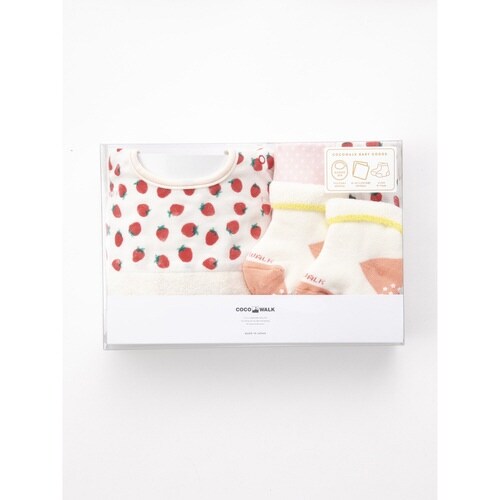 ギフトセット スタイ ハンカチ 2枚 靴下 イチゴ