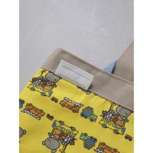 シューズバッグ ネームタグ付 イエロー