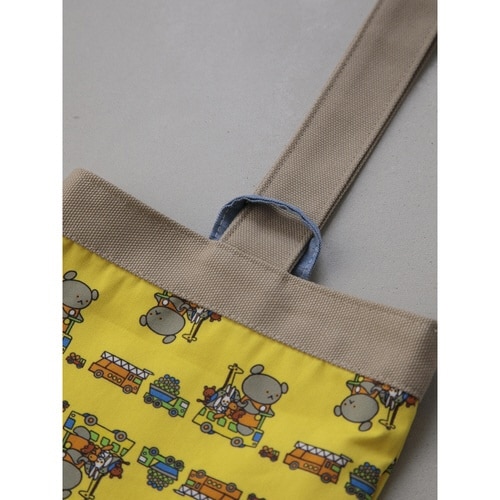 シューズバッグ ネームタグ付 イエロー