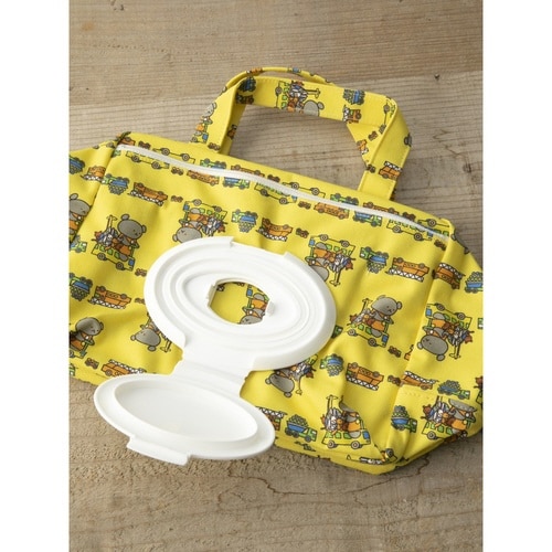 おむつポーチ こぐまちゃん ママポーチ イエロー