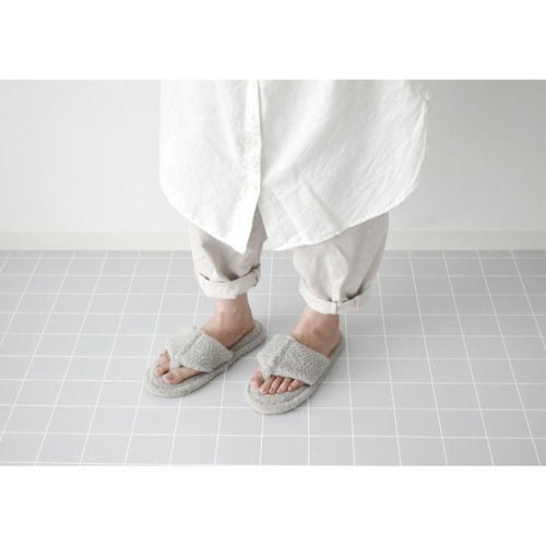 ルームサンダル dimanche グレー