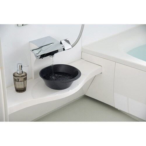 洗面器 湯桶 ユニード マグネット付き ブラック