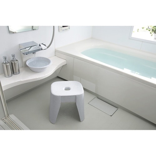 風呂椅子 ユニード 高さ30cm 日本製 ホワイト