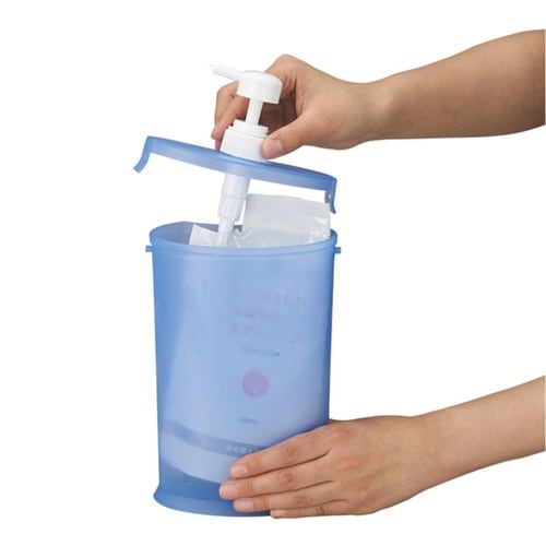 ディスペンサー 詰め替えそのまま ブルー