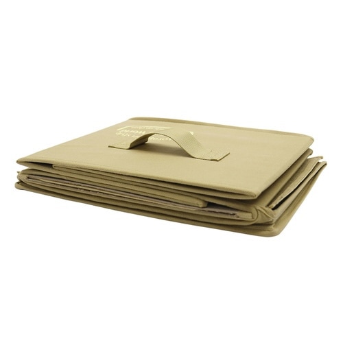 収納ボックス クローゼットのフタ付整理箱 キャメル