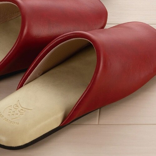 スリッパ バイカラー Mサイズ レッド