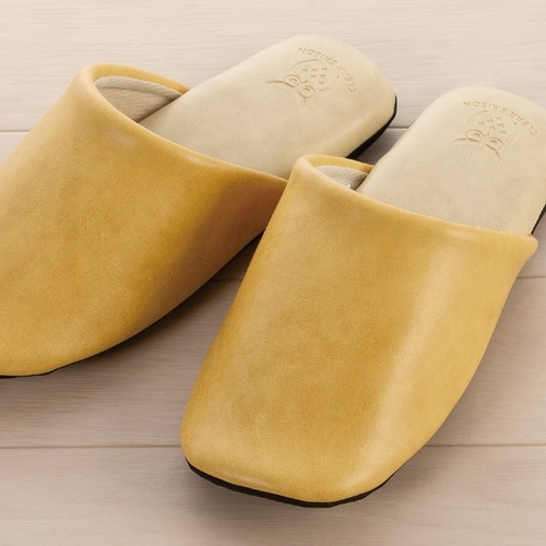 スリッパ バイカラー Lサイズ イエロー