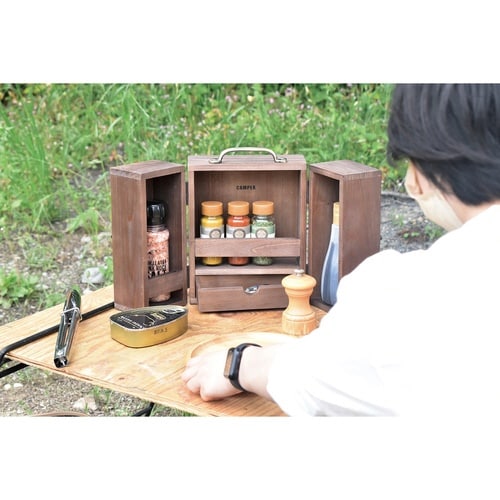 スパイスボックス CAMPER ブラウン