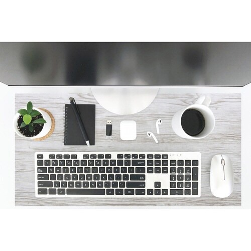 デスクマット 29×58cm ホワイト