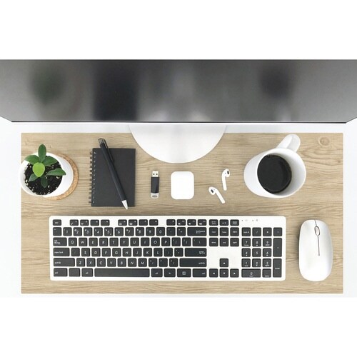 デスクマット 29×58cm ベージュ