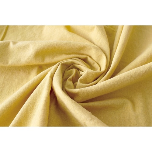 エプロン 綿麻 バッククロスエプロン イエロー