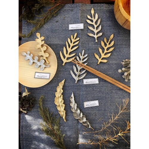 箸置き 9cm アルミプランツ オレガノ シルバー