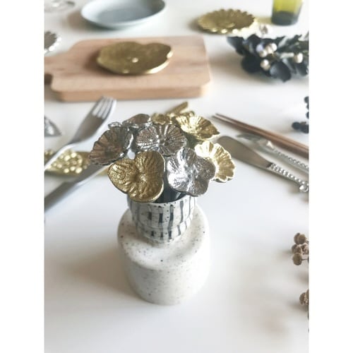 フルーツフォーク 10.5cm ピック ゴールド