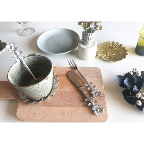 フォーク 13.5cm ブラスカトラリー シルバー