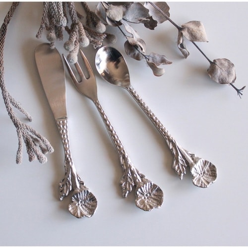 フォーク 13.5cm ブラスカトラリー シルバー