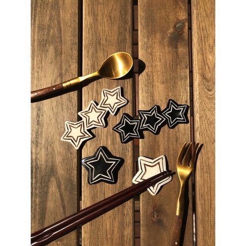 箸置き 4cm BONE スター ホワイト
