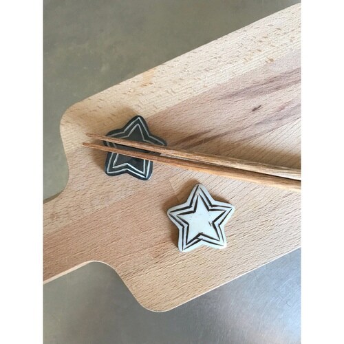 箸置き 4cm BONE スター ホワイト