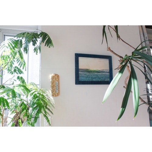 フォトフレーム ポプラウッド A3 壁掛け ブルー