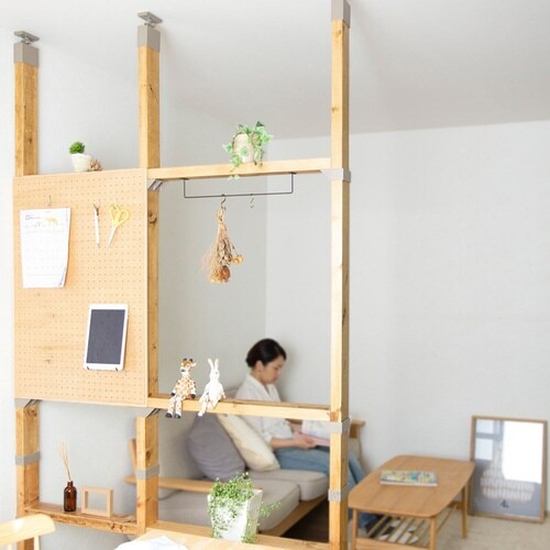 棚受 シングル LABRICO グレージュ
