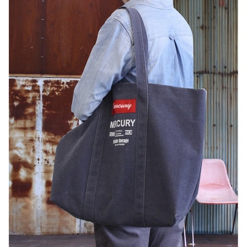 キャンバストートバッグ ネイビー