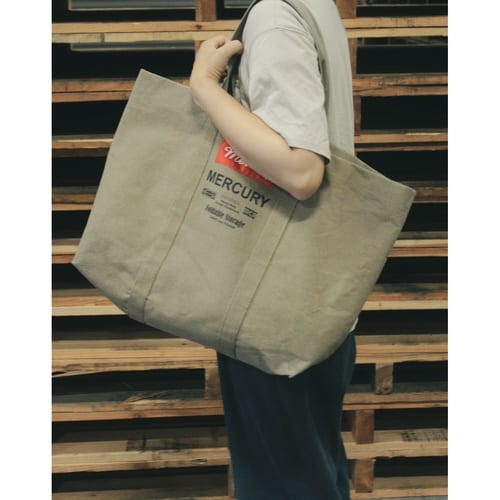 キャンバストートバッグ サンドベージュ