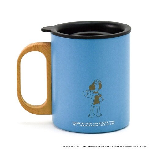 マグカップ フタ付き 350ml ブルー