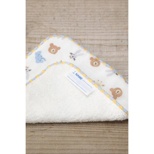 ミニタオル ガーゼミニハンカチ サックス