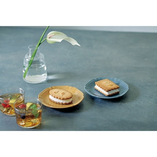 プレート 14cm リーブル スモーキーブルー