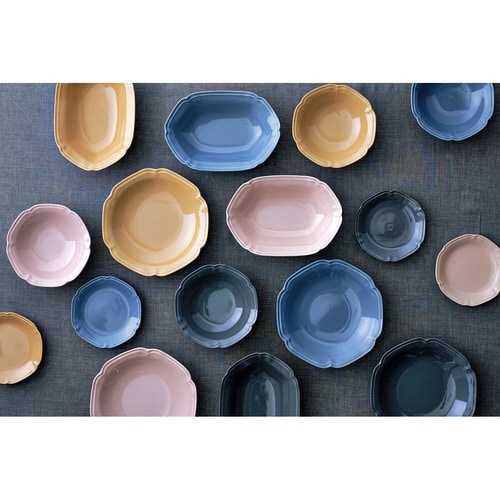 カレー皿 23cm リーブル 磁器 ハニーイエロー