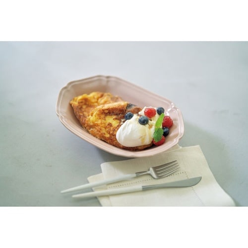 カレー皿 23cm リーブル 磁器 コーラルピンク