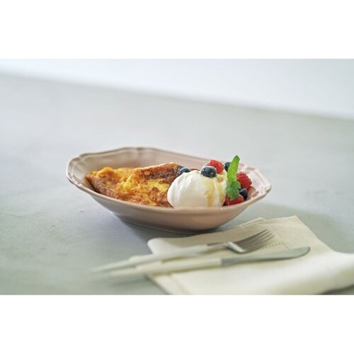 カレー皿 23cm リーブル 磁器 コーラルピンク