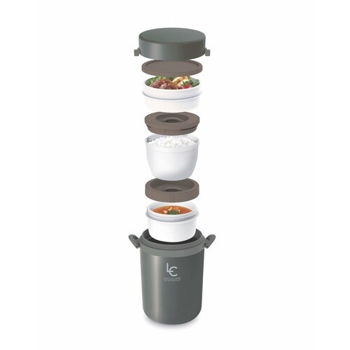 弁当箱 保温 700ml ランタス グレー