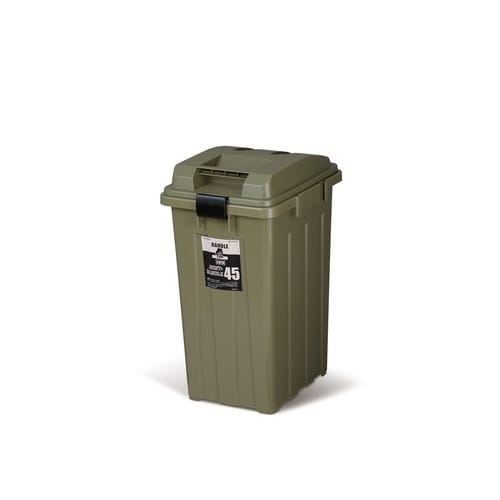 ゴミ箱 45L 屋外兼用 カーキ