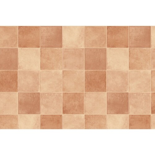 トイレマット 吸着 タイルブラウン