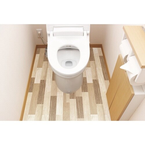 トイレマット 吸着 抗菌 ブラウン