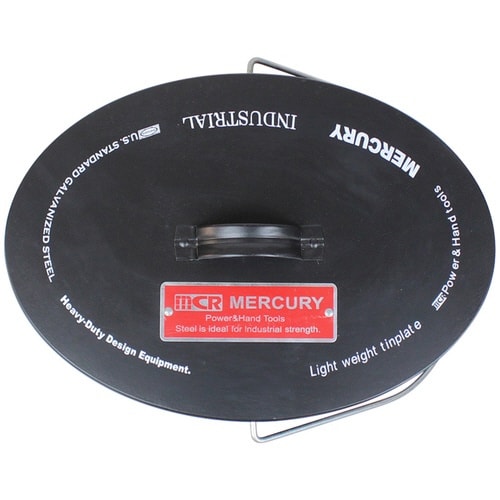 バケツ オーバル ふた付き 15L マットブラック